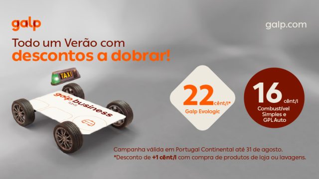 Campanha de verão Galp Business Táxis